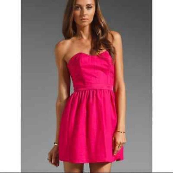 Revolve Keepsake the label fuchsia pink dress - Picture 1 of 14